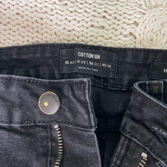 Cotton on high rise skinny black jeans - Picture 3 of 4